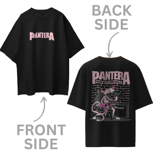 Pantera Oversized T Shirt - Front & Back Print