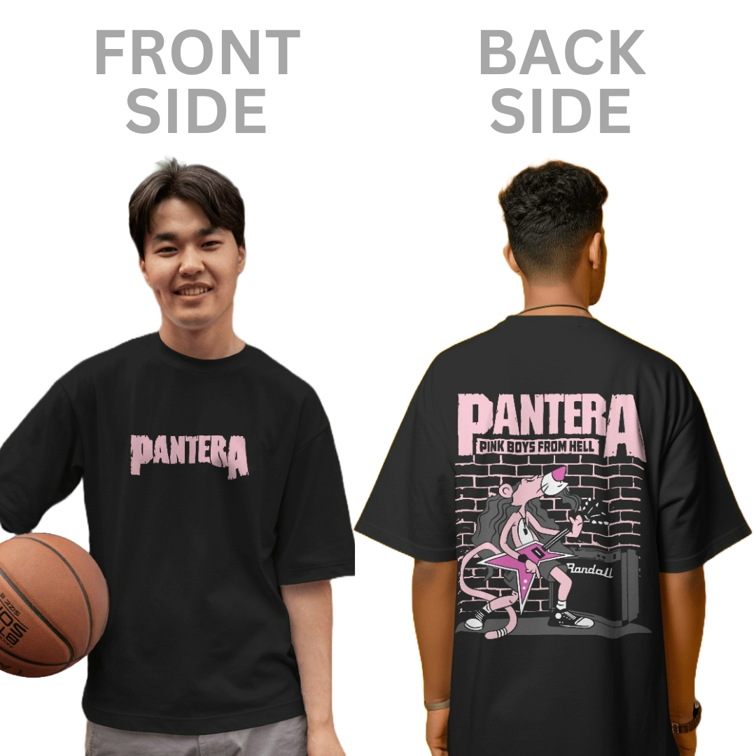 Pantera Oversized T Shirt - Front & Back Print