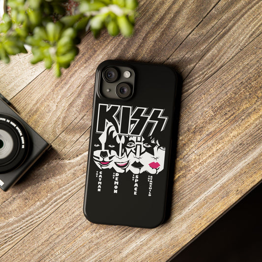 Kiss Metal Band Premium Glass Back Mobile Case