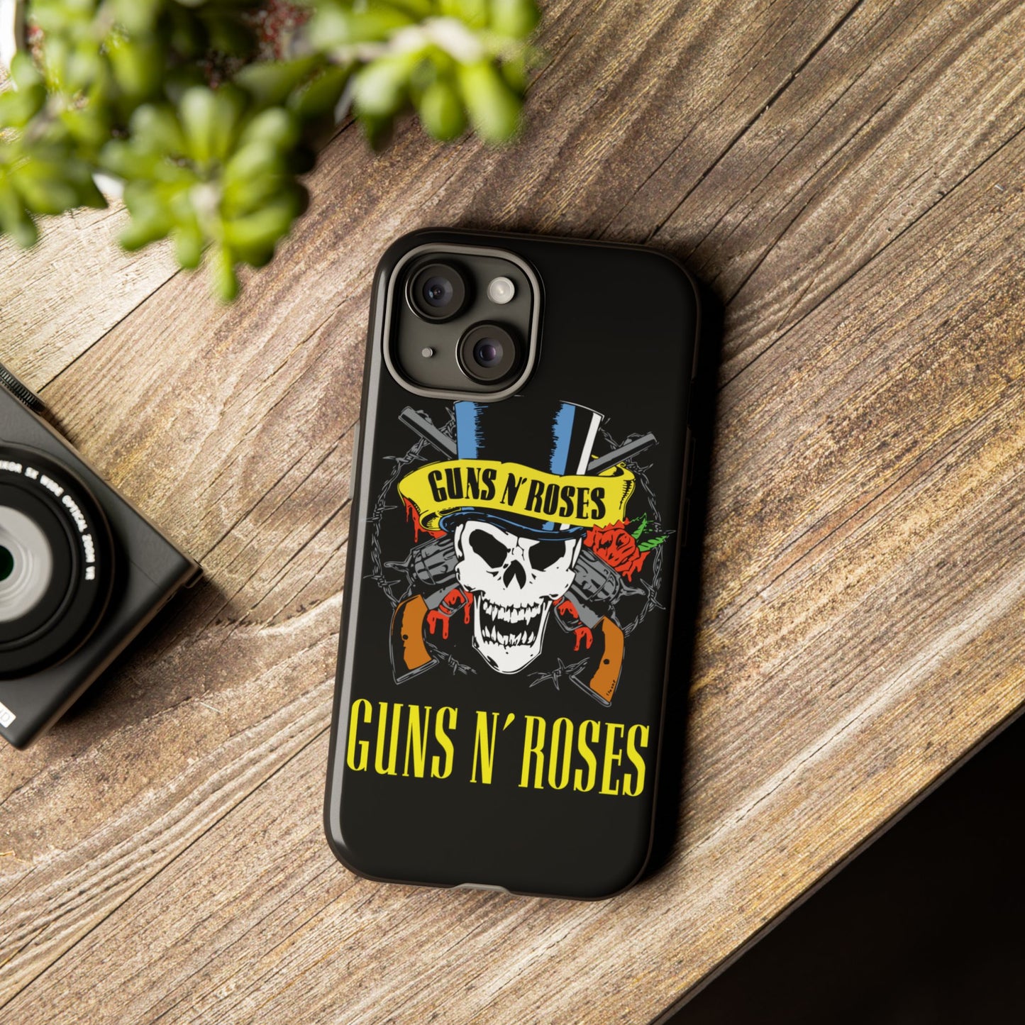 Guns and Roses - Premium Glass Back Mobile Case