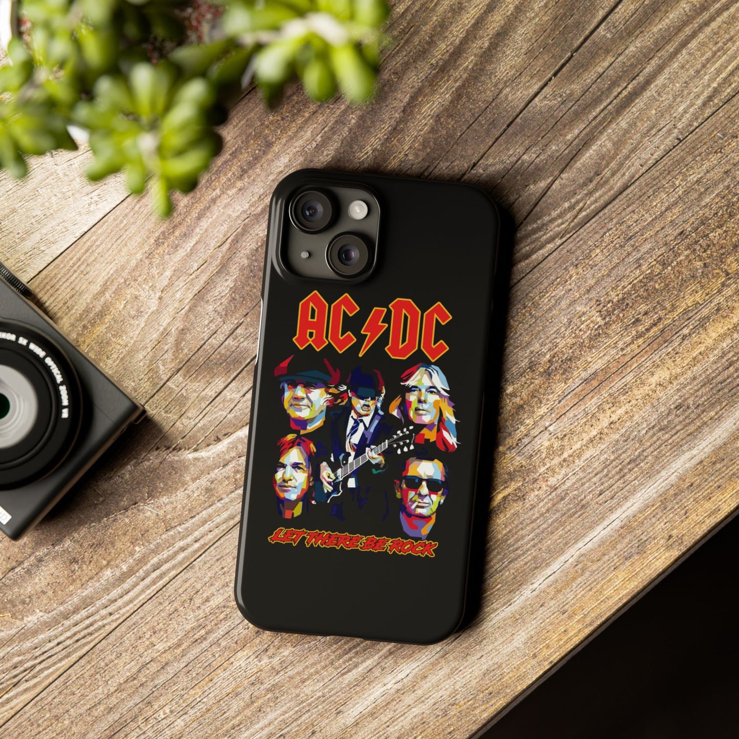 AC DC - Premium Glass Back Mobile Case