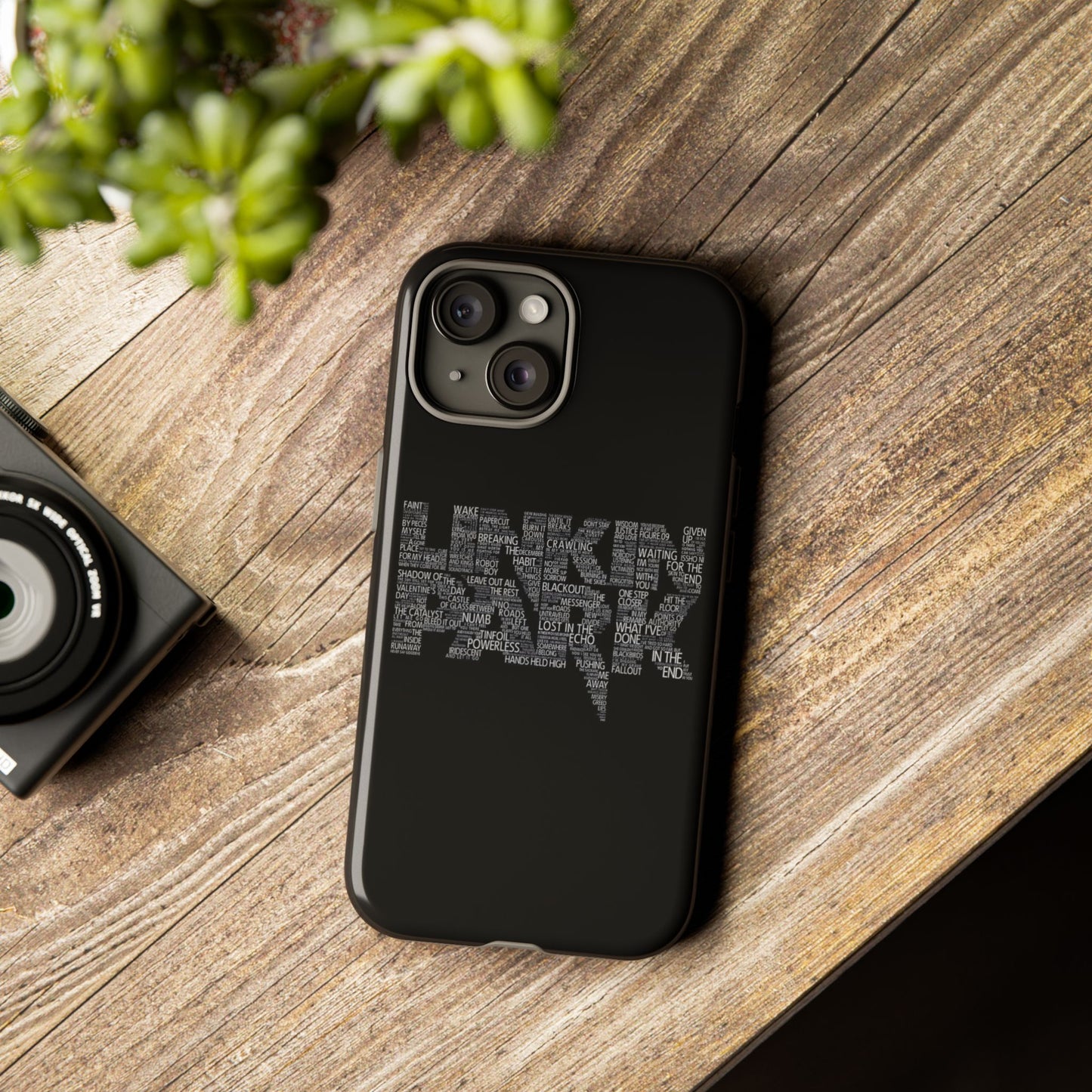 Linkin Park - Premium Glass Back Mobile Case - With LP Song Names