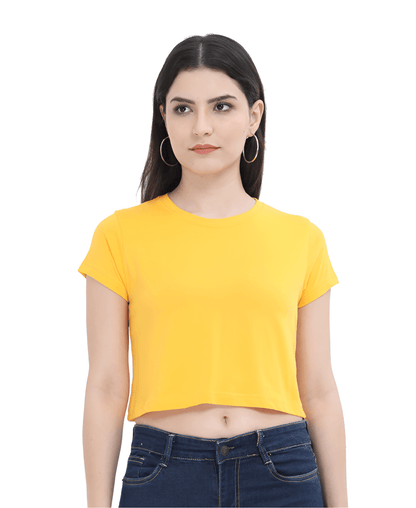 Solid - Premium Women's Crop Top - Bindaas Store