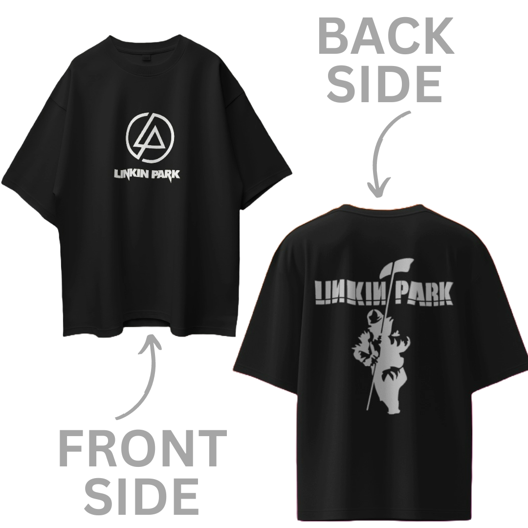 Linkin Park Oversized T Shirt - Front & Back Print