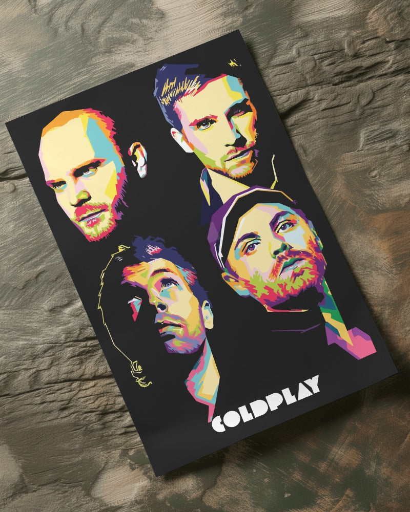 Coldplay Band Poster - Framed/ Unframed