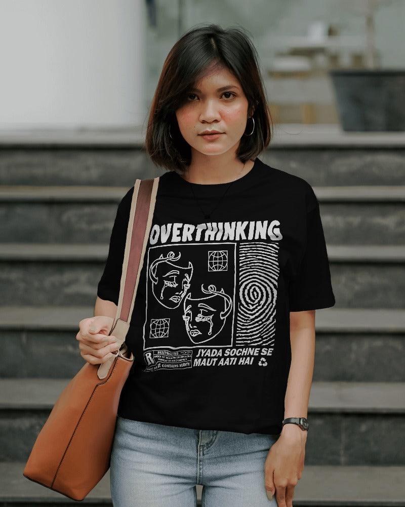 Overthinking - Unisex Oversized T Shirt - Bindaas Store