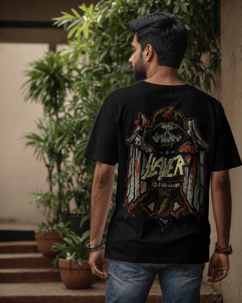 Slayer Oversized T Shirt - Front & Back Print