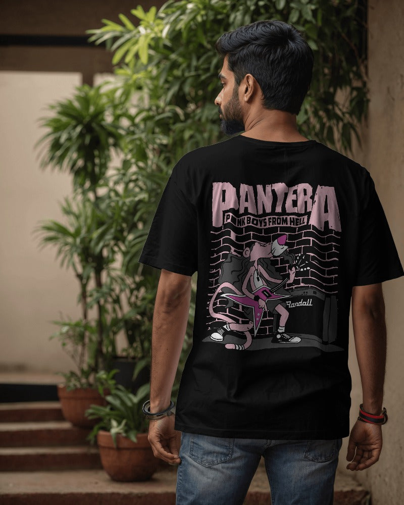 Pantera Oversized T Shirt - Front & Back Print