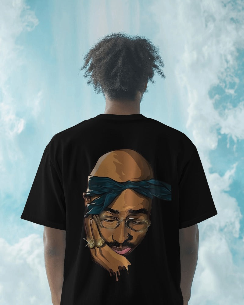 Tupac Shakur Oversized T Shirt - Front & Back Print