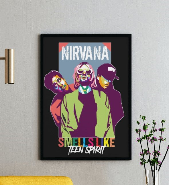 Nirvana Band Poster - Framed/ Unframed