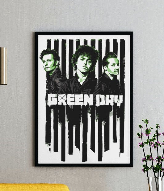 Green Day Band Poster - Framed/ Unframed