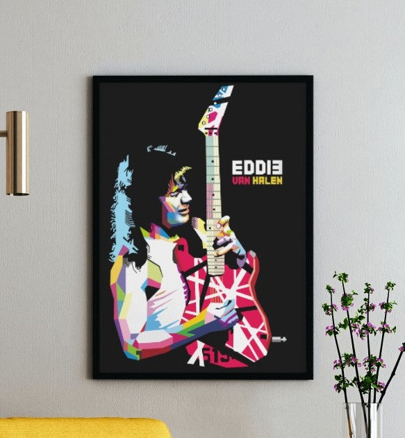 Van Halen Guitarist Poster - Framed/ Unframed