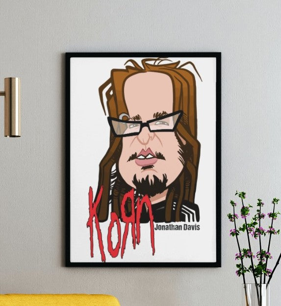 Korn Jonathan Davis Poster - Framed/ Unframed