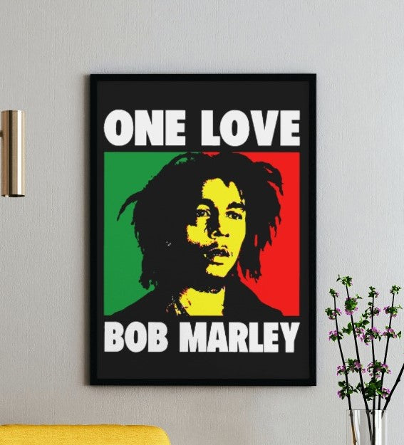 One Love Bob Marley Poster - Framed/ Unframed