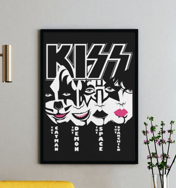 Kiss Metal Band Poster - Framed/ Unframed