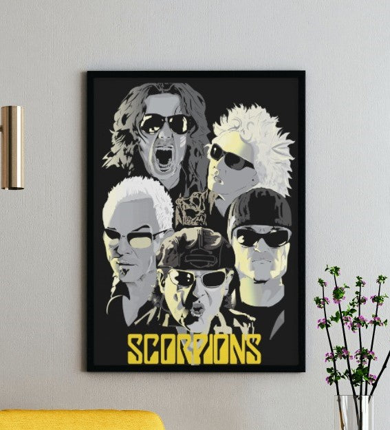 Scorpions Band Poster - Framed/ Unframed