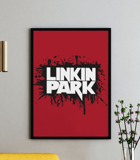 Linkin Park Red Theme Poster with Frame option