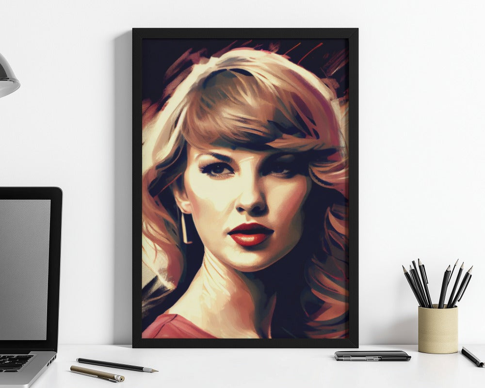 Taylor Swift Art Poster - Framed/ Unframed