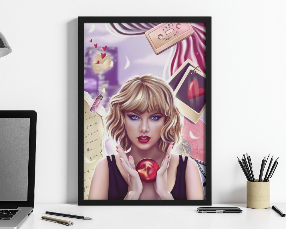 Taylor Swift AI Anime Poster - Framed/ Unframed