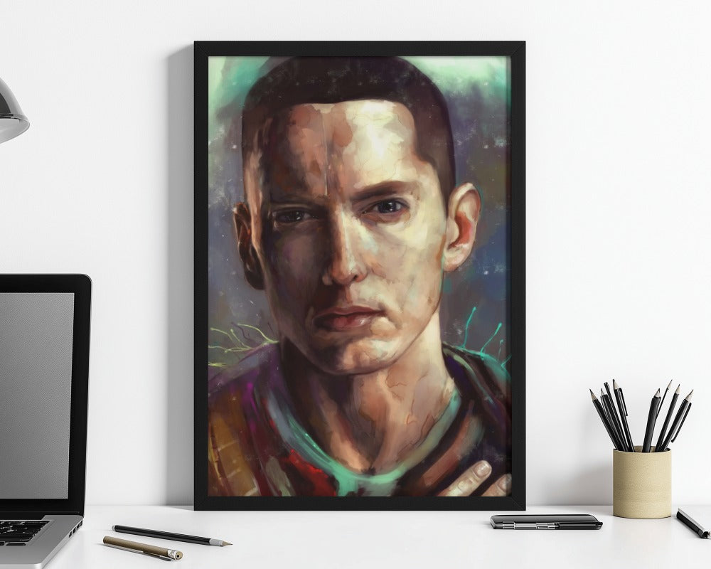 Eminem Portrait Poster - Framed/ Unframed