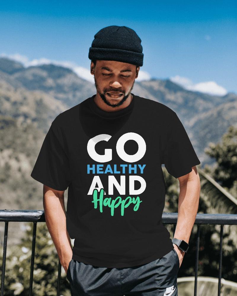 Go Healthy & Happy - Unisex Oversized T Shirt - Bindaas Store