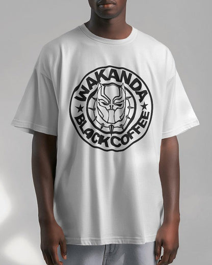 Wakanda Black Coffee - Oversized T Shirt - Bindaas Store