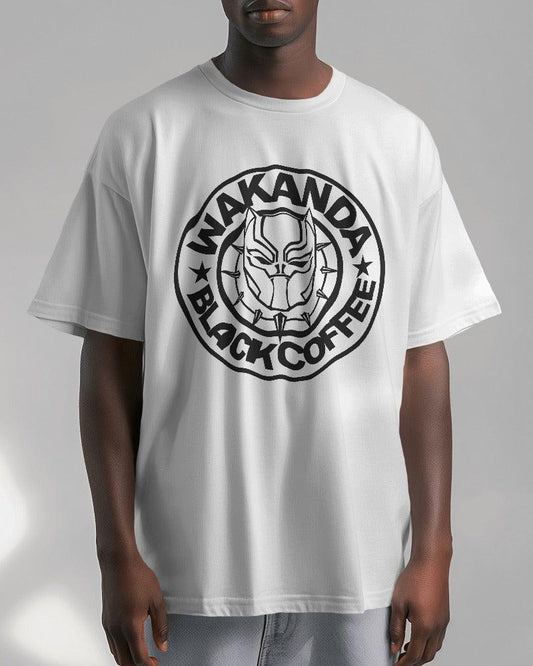 Wakanda Black Coffee - Oversized T Shirt - Bindaas Store