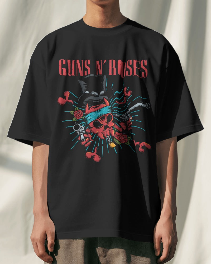 Guns and Roses Oversized T Shirt