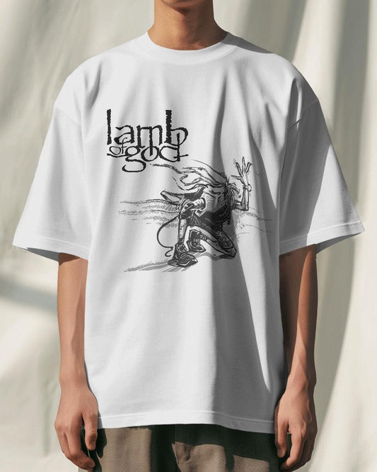 Lamb of God - Oversized T Shirt - Bindaas Store