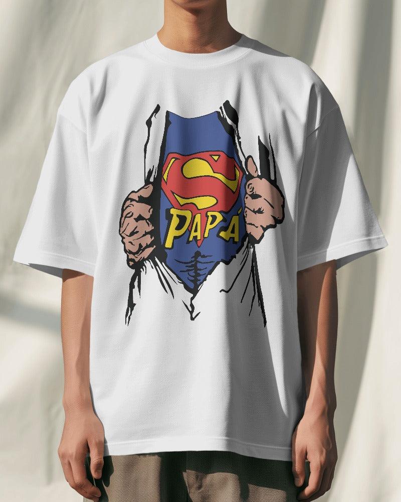 Papa - Unisex Oversized T Shirt - Bindaas Store