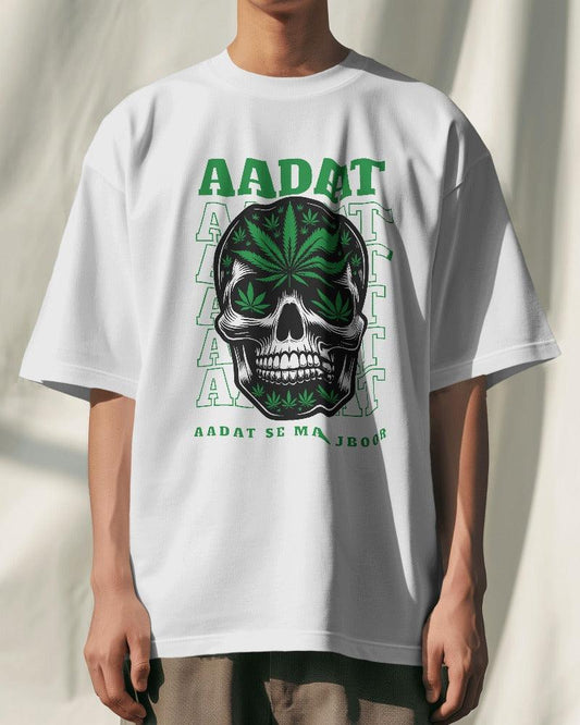 Aadat - Unisex Oversized T Shirt - Bindaas Store