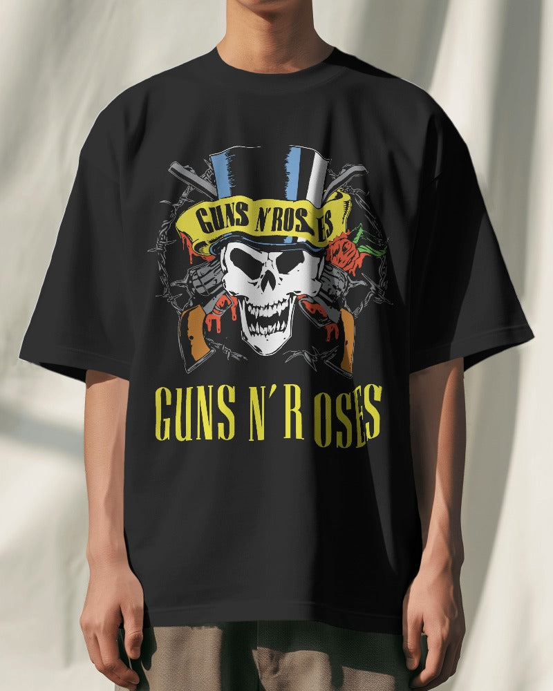 Guns and Roses Oversized T Shirt