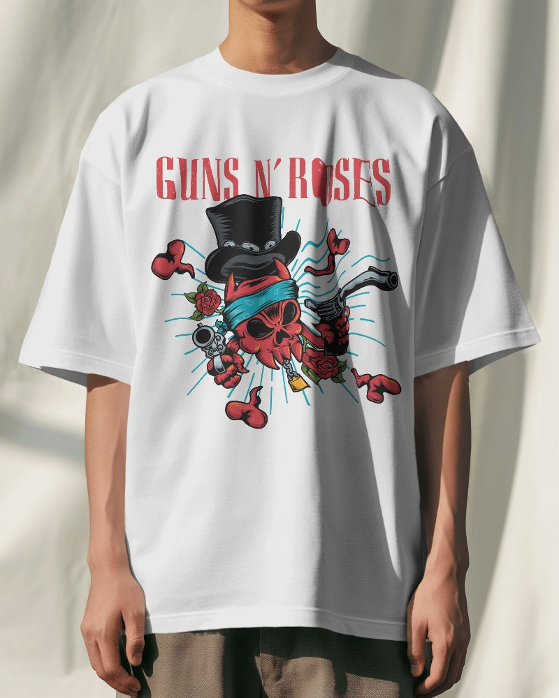 Guns and Roses Oversized T Shirt