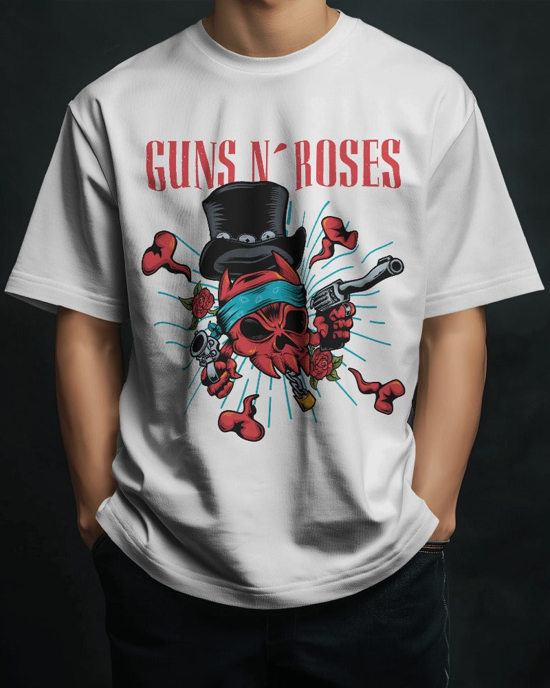 Guns and Roses Oversized T Shirt