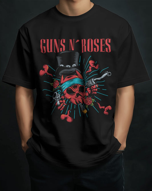 Guns and Roses Oversized T Shirt