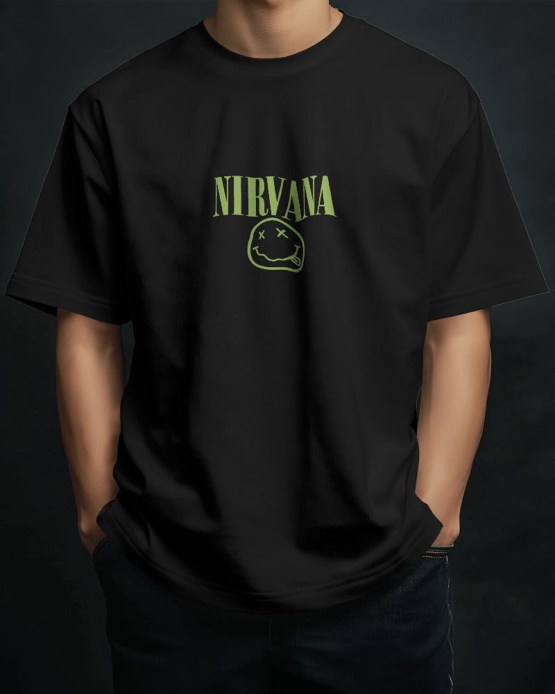 Nirvana Oversized T Shirt - Front & Back Print