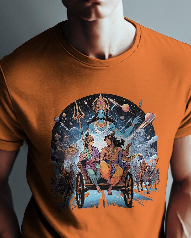 Lord Krishna Mahabharat - Men's Classic T Shirt - Bindaas Store