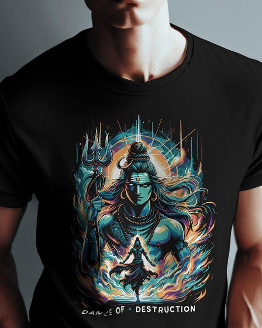 Lord Shiva - Dance of Destruction - Men's Classic T Shirt - Bindaas Store