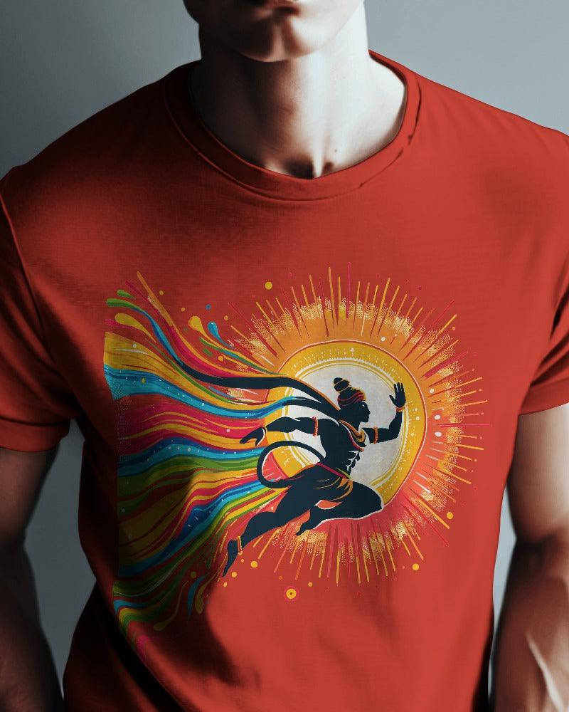 Flying Lord Hanuman - Men's Classic T Shirt - Bindaas Store