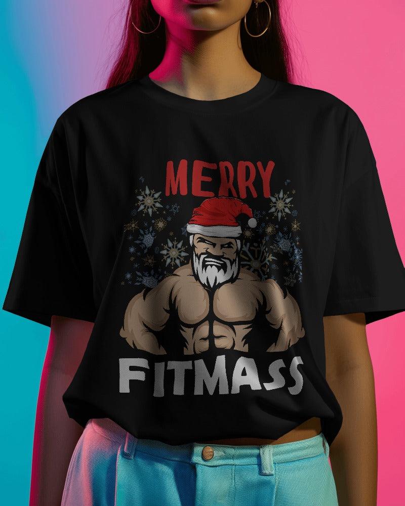 Merry Fit-Mass- Unisex Oversized T Shirt - Bindaas Store