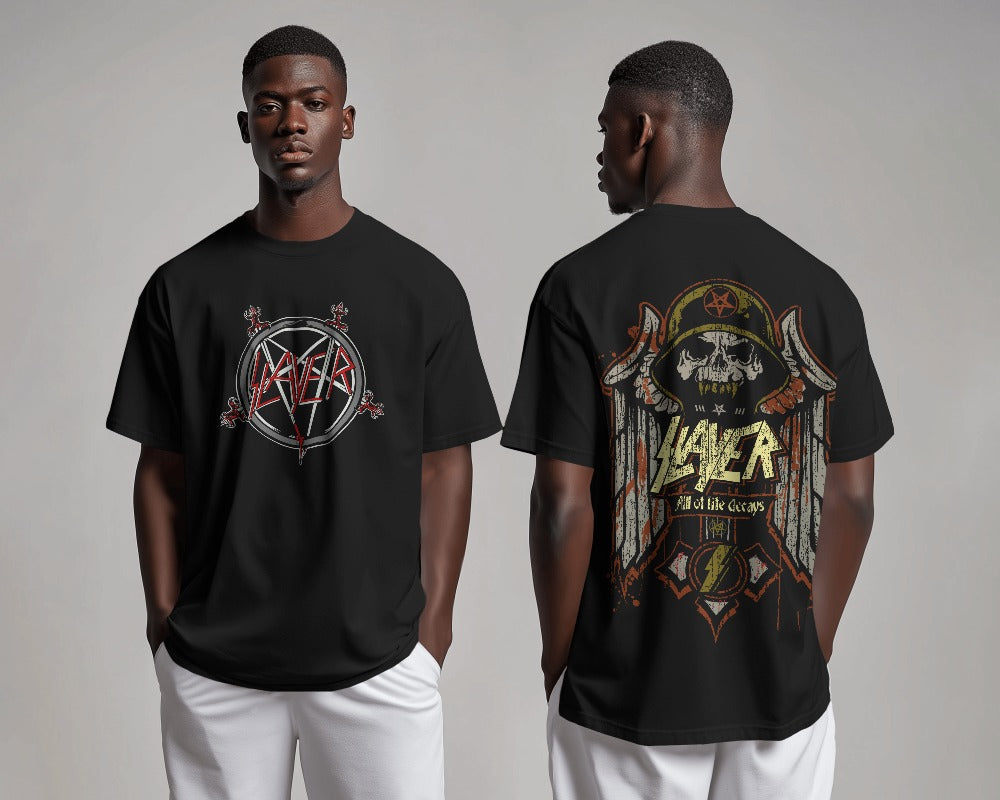 Slayer Oversized T Shirt - Front & Back Print