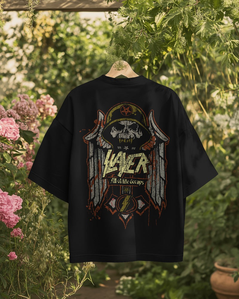 Slayer Oversized T Shirt - Front & Back Print