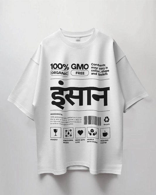 Insaan - Unisex Oversized T Shirt - Bindaas Store