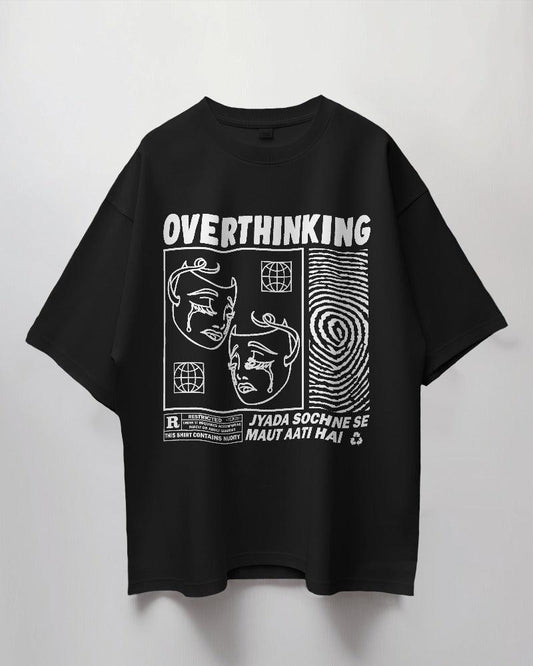 Overthinking - Unisex Oversized T Shirt - Bindaas Store