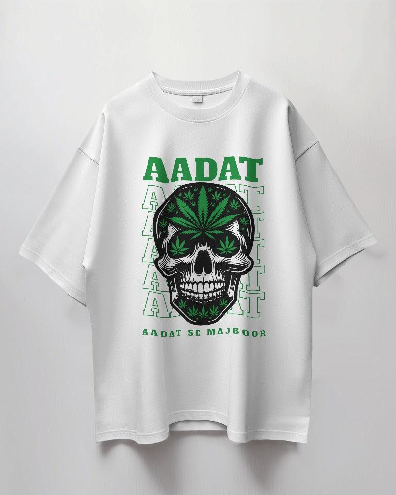 Aadat - Unisex Oversized T Shirt - Bindaas Store