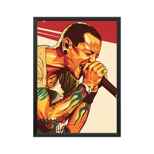 Chester Bennington Poster with Frame option