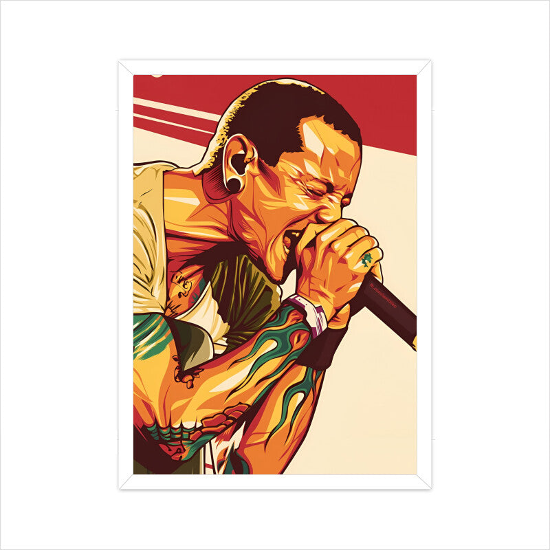 Chester Bennington Poster with Frame option