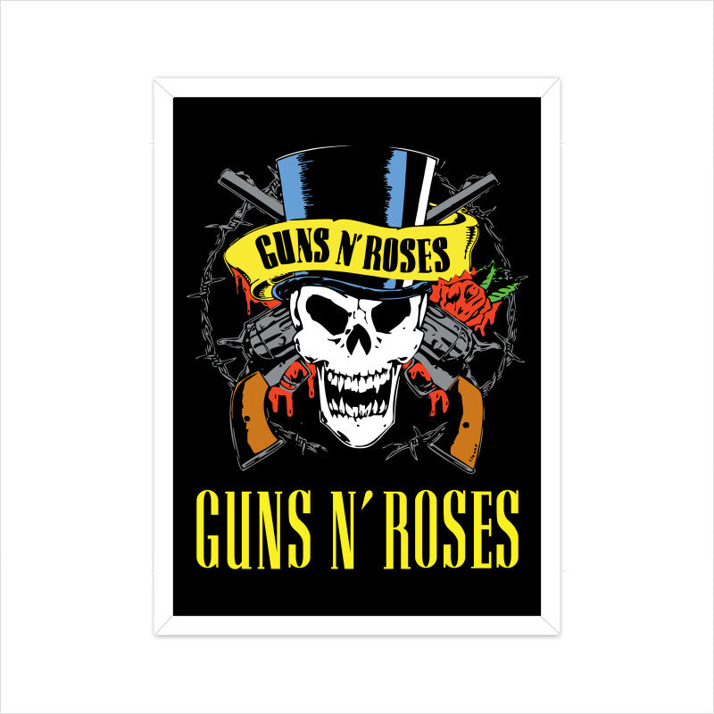 Guns and Roses Poster - Framed/ Unframed