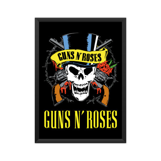 Guns and Roses Poster - Framed/ Unframed