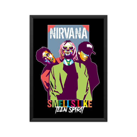 Nirvana Band Poster - Framed/ Unframed